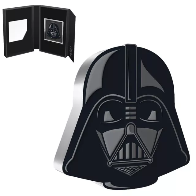 2021 Niue 1 oz Silver Darth Vader Star Wars - Faces of the Empire Shaped Coin