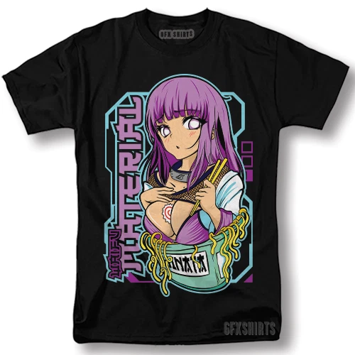 T-shirt Anime Naruto - Sakura Haruno & Hinata - Cadeau Fan Manga, Tee-shirt Unisexe Manches Courtes