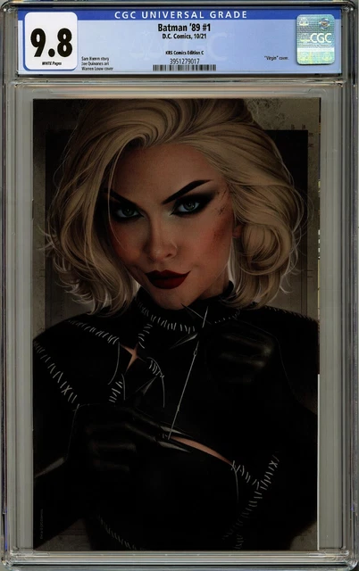 Batman '89 #1 CGC 9.8 Warren Louw 2021 NYCC Virgin Variant KRS Comics Edition C 