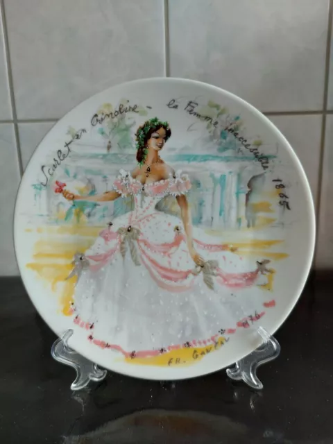 Limoges Wandteller-Scarlet en Crinoline -Ganeau 1976+Vanhygan&Smythe Rahmen 2