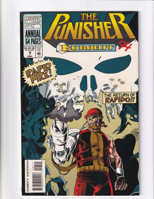 THE PUNISHER EUROHIT COMIC BOOK ANNUAL VOL 1 #7 MARVEL COMICS 1994 Bag/Boarded