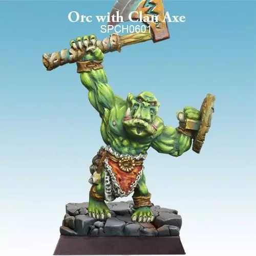 Spellcrow - Orc with Clan Axe - SPCH0601 OVP (SP64)