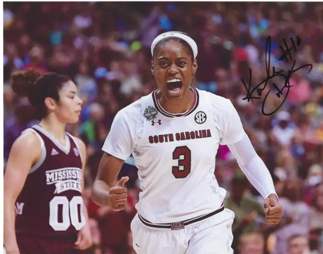 KAELA DAVIS Signed 8.5 x 11 Photo Signed REPRINT Basketball WNBA South Carolina