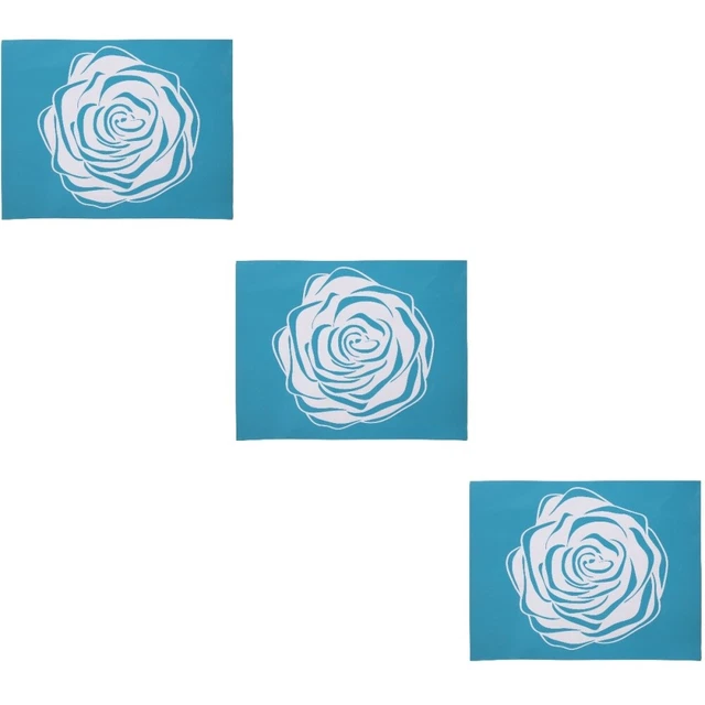 3x Schöne Zarte Floral Bildschirm Schablone Für Handwerk Hause Druck 8