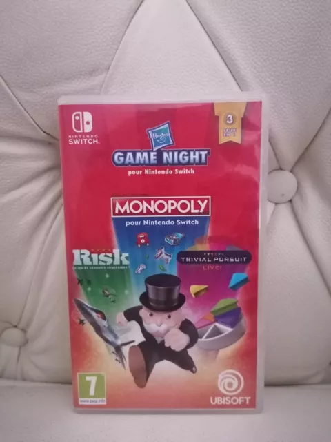 Hasbro Game Night Nintendo Switch Ubisoft Monopoly Risk Trivial Pursuit -  New!