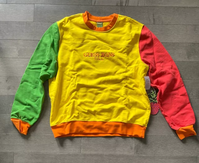 Guess jeans sean wotherspoon pink crewneck clearance
