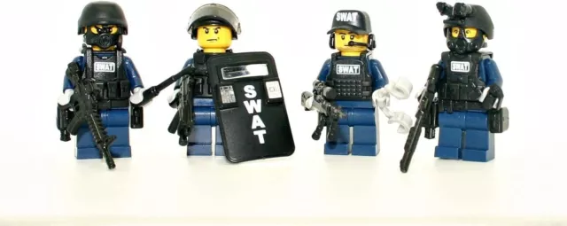 Swat Team Police Squad V2 made with real LEGO® minifigure
