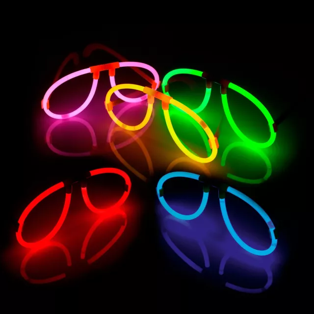 Knicklicht Brille - 15er Sortierung - 5-Farb-Mix