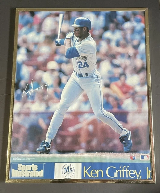 Vintage Ken Griffey Jr. Rookie 1989 Sports Illustrated SI Poster 23x35 Framed