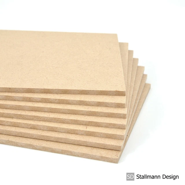 3mm Hartfaser HDF Zuschnitt Platte Holz Rückwand Basteln Heimwerken Möbel