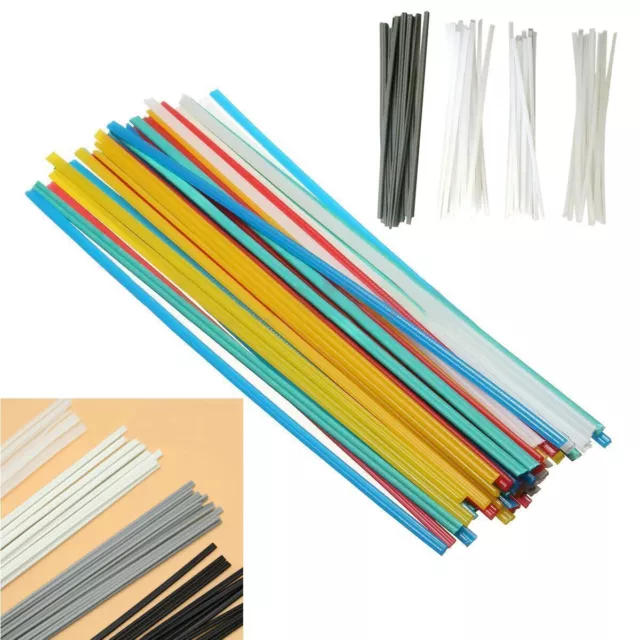 25/50x Welding Rods Bumper Repair ABS/PP/PVC/PE Sticks 200mm Plastic Welder Tool