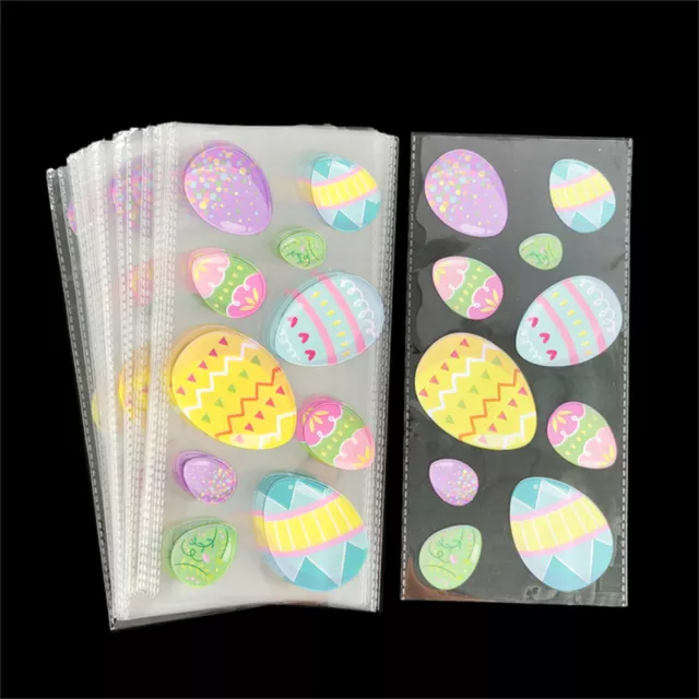 50Pcs Rabbit Egg Easter Gift Bags Candy Cookie Bag Kids Packaging Gift Pouch