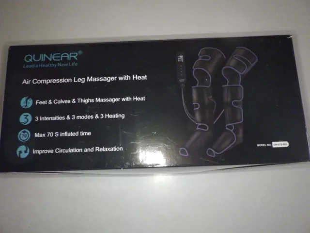 QUINEAR Leg Massager with Heat and Compression, Sequential Compression Device