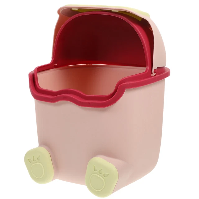 Mini Poubelle De Table VALICLUD Sans Couvercle - Corbeille Plastique Compacte Bureau, Salle De Bain Et Cosmétique