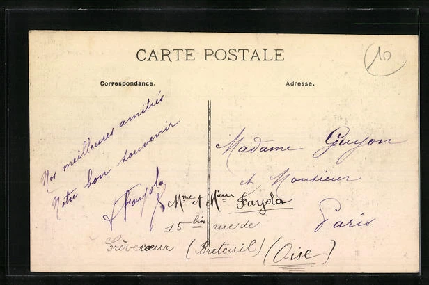 CPA Breteuil-Ville, La Gendarmerie et la rue Tauart 2