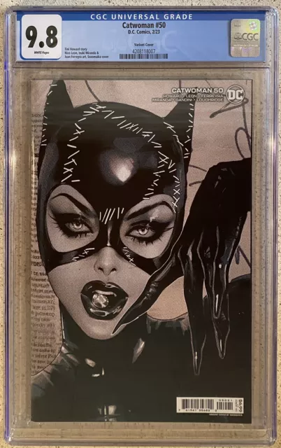 CATWOMAN #50 (2023) CGC 9.8 🐈‍⬛Gorgeous Sozomaika Variant Cover🐈‍⬛