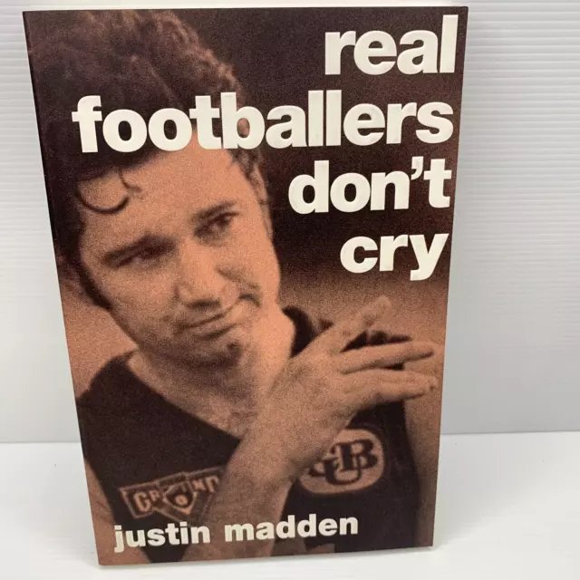 Real Footballers Don't Cry Justin Madden "Harry" Carlton Blues AFL VFL 1998 PB