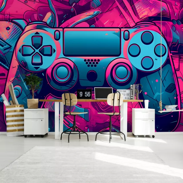 GAMING GAME PAD YOUTH BOY Photo Wallpaper Wall Mural Modern Children's room