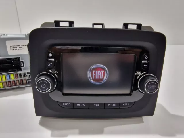 Autoradio Stereo Originale Fiat 500L Restyling FM USB Completo Di Codice