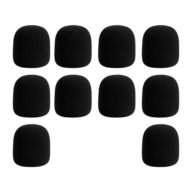 10Pcs Handheld Stage Foam Microphone Windscreen Reusable Universal Mini Size