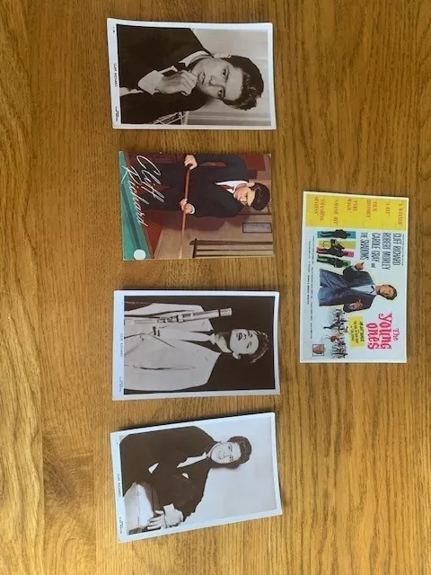 Set Of 5 Cliff Richard Postcards