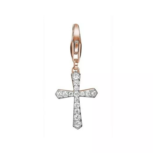 Esprit Pendant Charms Silver Zirconia Rosé Belief Cross ESCH91424B000