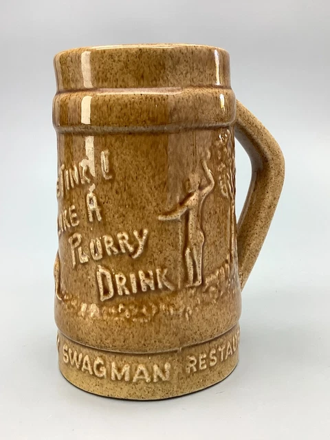 Dé à Coudre Vintage Swagman Platypus Australie - Pièce De Collection En Poterie Très Rare