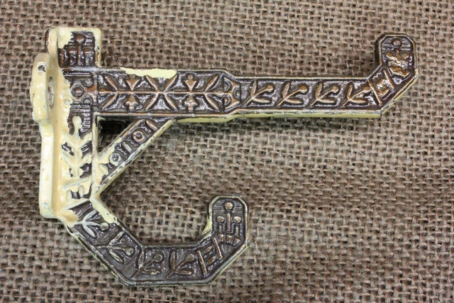 Old Coat Hook Bath Robe School House Farm Wardrobe Windsor Vintage Rustic Iron 