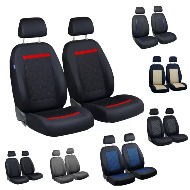 Für Hyundai Getz Atos Schonbezüge Sitzbezug Schwarz Rot Vorne Satz 1+1