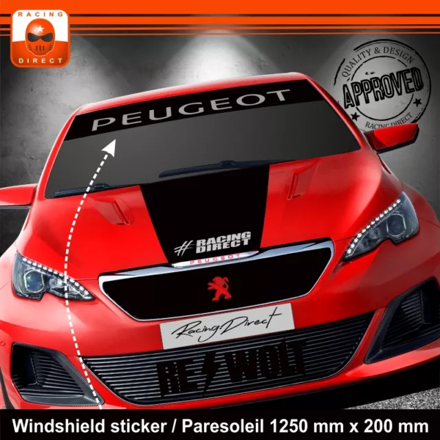 Sticker PEUGEOT 106 107 108 206 207 208 308 RCZ aufkleber adesivi pegatina 450A