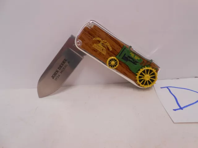 Official John Deere 34' A Tractor Collector Knife Nice Franklin Mint No Case