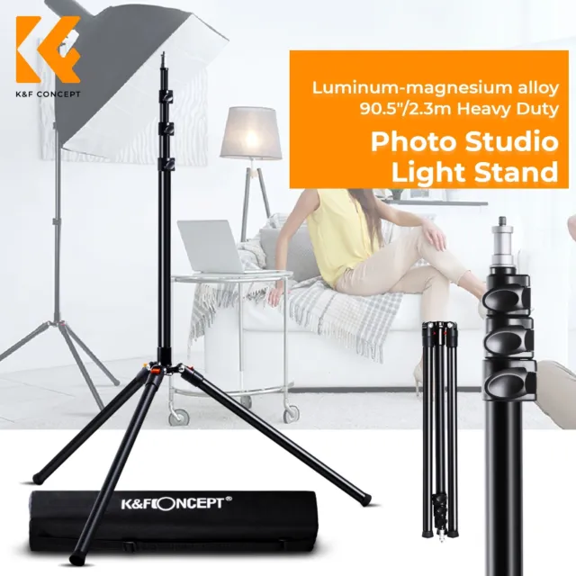 K&F Concept 21-86" Photography Video Photo Studio Light Tripod Stand with case