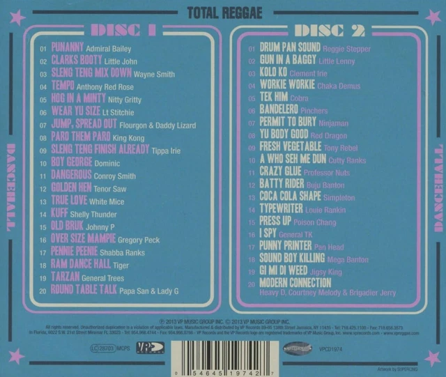 TOTAL REGGAE - Dancehall Double Cd Album - Brand New & Sealed £2.95 ...
