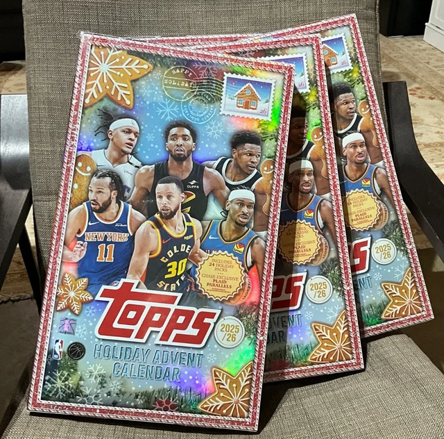 2025 26 TOPPS HOLIDAY Basketball Countdown Advent Calendar Christmas 2025-26-topps-holiday-basketball-countdown-advent-calendar-christmas