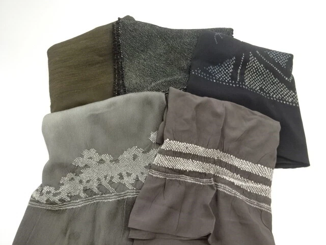 11126# Japanese Kimono / Heko Obi / Set Of 5