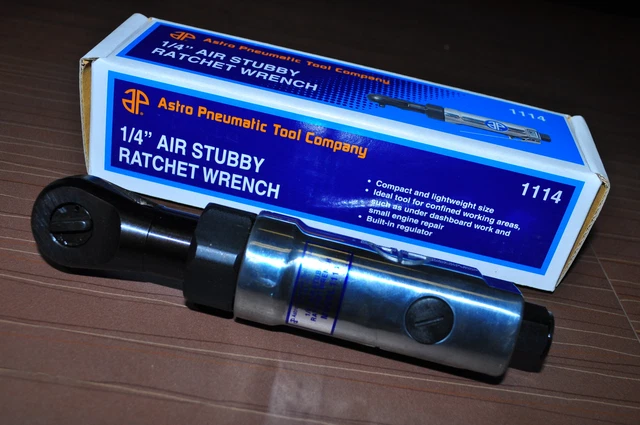 Astro Pneumatic 1114  1/4" Air Stubby Ratchet Wrench 4