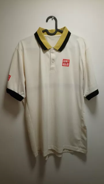 UNIQLO X KEI Nishikori Mens French Open Men DRY EX Polo Shirt size
