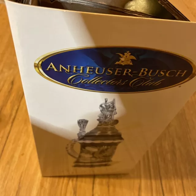 2007 Budweiser Members Only Crystal Beer Stein Tribute To Brewing Mint In Box