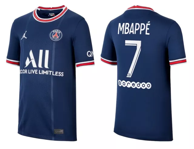 Trikot Nike Paris Saint-Germain 2021-2022 Home - Mbappe 7 I Heim Ligue 1 PSG