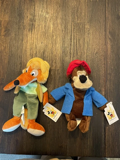 Disney World Song of the South Splash Mountain Brer Bear Fox Bean Bag Plush NWT