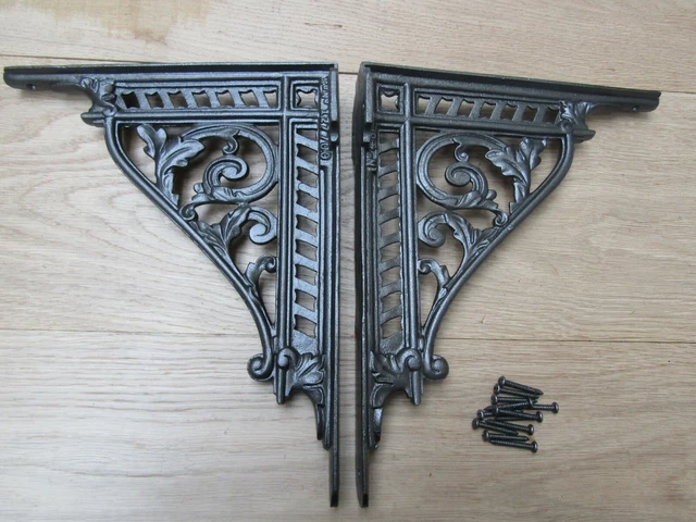 PAIR OF Shelf Support Metal Cast Iron Bracket Scaffold Board Brackets