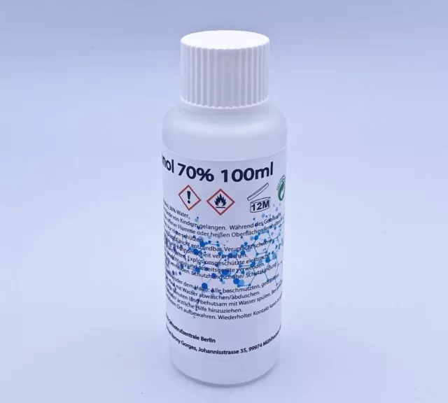 Online-Hut - Isopropanol - Klar-  70% - 100 ml - IP-B001