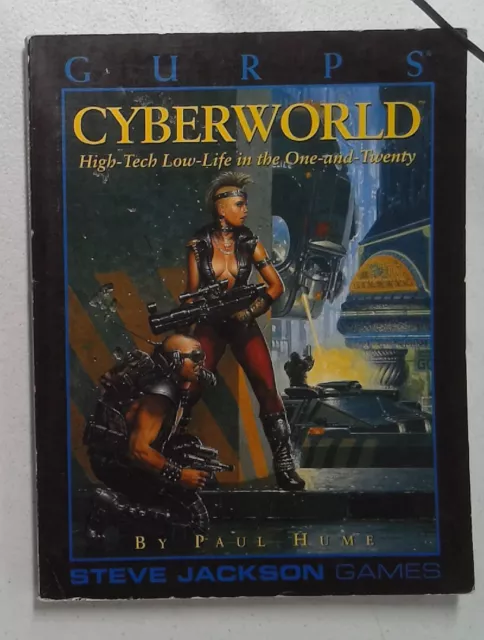 1x V00159 : Cyberworld: Gurps : 6051 : B Beschreibung Gebraucht / Gute RPG