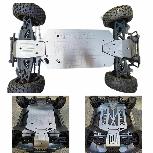 Armure De Châssis En Acier Inoxydable Pour ARRMA 1/8 Mojave 4S RC - Plaque De Protection Renforcée - Upgrade Pièce Voiture Télécommandée