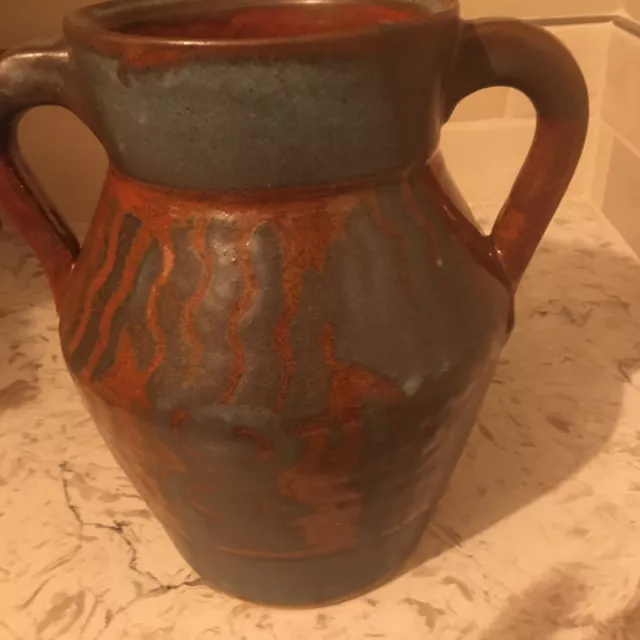 Handmade Mosaic Jar Earthenware Bethlehem Pottery Clay Art Vase Terracotta  Holy