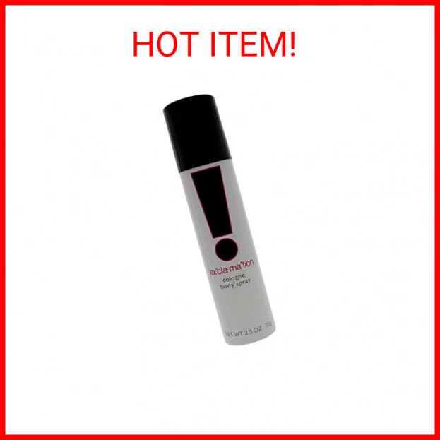 Exclamation Cologne Spray, Vegan Formula, Body Spray, Floral Scent, Spicy Kick,
