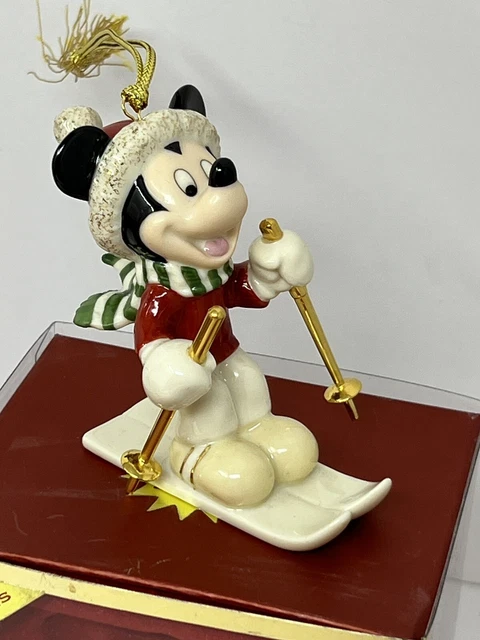 Lenox Disney Skiing Mickey Ornament 1st in Series 2004 Lenox Disney Skiing Mickey Ornament 1st in Series 2004
