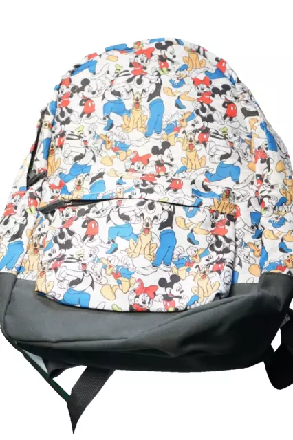 Disney Store Mickey Mouse And Friends School Backpack Goofy Pluto Minnie Donald