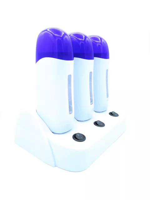 3 Manipoli Scaldacera A Rullo Per Stick Ceretta Elettrico Professionale Da 100 W