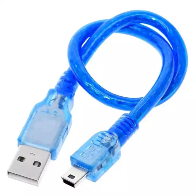 30cm USB 2.0 to Mini Type B 5 Pin Data Transfer Sync and Charger Cable Male #2